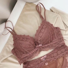 Áo Lót Nữ nâng ngực 5cm cao cấp phối ren mềm mịn Kem Bra