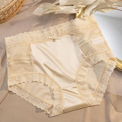[R5] Set 5 Quần Lót Nữ Su Lụa Satin Ren Có Hông Thông Thoáng Mát Mềm Mịn sanitary  panties Women
