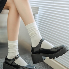 [A83] Tất trơn cổ cao chất liệu cotton mềm mại hàng Quảng Châu