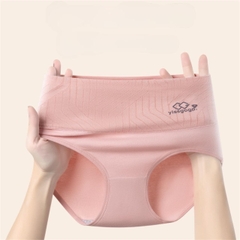 Sét 5 Quần Lót Nữ Cạp Cao Cotton nguyên chất Yisgo mặc hàng ngày ôm V2 thoải mái, Chất vải quần dày dặn, Đũng khàng khuẩn K+ Women