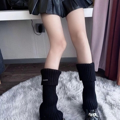 [B31] Tất Ống chân dệt kim dài 40cm, Tất len cá tính dễ thương làm ấm chân và phong cách thời trang Nữ