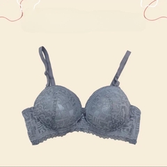[912] Áo Lót Ren Ko Gọng Đệm Dày 5.5cm Nâng V1 Bra Đen Kem