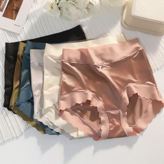 [ST5] Sét 5 Quần Lót Nữ Su Lụa Satin Cạp Cao Chất Siêu Mềm Mát Women