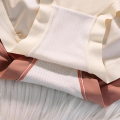 [V7] Sét 5 Quần Lót Nữ Su Lụa Satin Cạp Cao Chất Mềm Mát Hàng Cao Cấp Women
