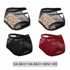 [LOT CHIC 58] Combo 2-4 Quần Lót Nữ Phong Cách Pháp Gợi Cảm Phối Ren Cao Cấp, Thiết Kế Hở Eo Cut Out Quyến Rũ, Chất Liệu Lụa Satin Phối Ren Mềm Mại