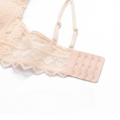 Áo Lót Nữ nâng ngực 5cm cao cấp phối ren mềm mịn Kem Bra