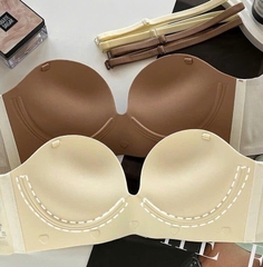 [T946] Áo lót Nữ su đúc mặc hở lưng đệm 5cm hàng không gọng, áo lót nâng ngực đệm dày Bra