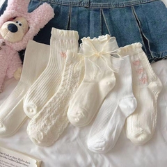 [A0] Tất Chân Nữ Lolita, Vớ Nữ Chất Liệu Cotton Thoáng Khí, Mix Họa Tiết Hàng Quảng Châu