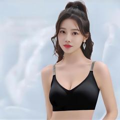 [V8] Áo Lót Nữ Không Gọng, Hương HOA TRÀ Dịu Mát, Chất Su Lạnh Không Đường May, Bản Lưng Che Ngấn