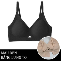 Áo Nâng Ngực Bra Chất Su Mềm Mỏng Nhẹ Không Gọng Có Mút Đệm Tròn Gom Quả Chống Chảy Xệ Hạn Chế Ngấn Lưng [A37]