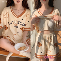 Quần Đùi Áo Cổ Tròn có đệm ngực