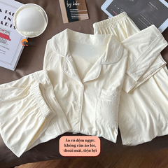 Sét 3 món cotton cao cấp có sẵn mút ngực