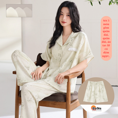 Sét 3 món đồ ngủ cao cấp có miếng đệm ngực