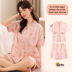 Quần Đùi Áo Cài Nút có mút ngực sẵn