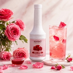 Siro Hoa Hồng Maxko 1L