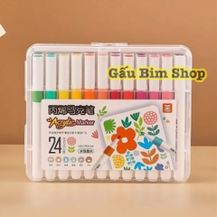 ￼Bút màu Acrylic Marker - 12/18/24 Màu - Tô Trên Mọi Chất Liệu