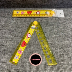 Combo 10 Thước kẻ gấp 30cm (có thể gập lại) nhựa cao cấp