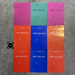 Khổ A4 - Hoá đơn bán lẻ, phiếu nhập kho, phiếu xuất kho(1,2,3 liên)