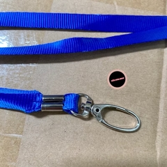 Dây đeo thẻ tên ( chất liệu: lụa 1cm đầu móc săt xoay)