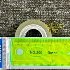 10 cuộn Băng dính văn phòng màu trong cao cấp (siêu dai, khổ 1.8 x 5 cm)