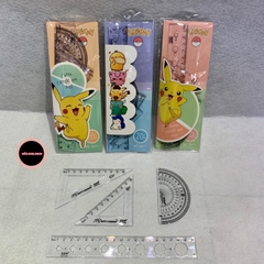Combo 10 Bộ Ê Ke 4 chi tiết nhựa Cao Cấp 20cm (Bộ Eke) - mua càng NHIỀU giá càng RẺ