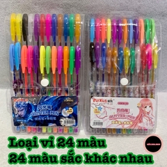 Bút nhũ 8 màu - 24 màu, đầu bút 1.0mm, viết êm, không tắc mực