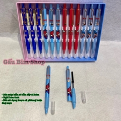 Bút máy bấm (bút mực bấm) ngòi kim tinh, ngòi trơn có thể dùng được cả mực bơm và ống mực