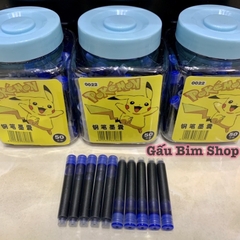 Lọ 50 Ống mực (không tẩy được) dùng thay thế cho các loại bút máy, bút mực sử dụng ống 3.4mm
