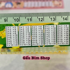 Thước kẻ nhựa 20cm có kèm bảng cửu chương