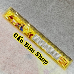 Thước kẻ nhựa 20cm có kèm bảng cửu chương