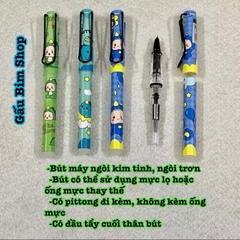 Bút máy (bút mực) ngòi Kim Tinh trơn dùng được cả mực lọ và ống mực tẩy