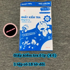 Giấy kiểm tra kẻ ngang và ô ly (hàng cao cấp)