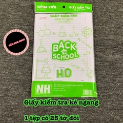 Giấy kiểm tra kẻ ngang và ô ly (hàng cao cấp)