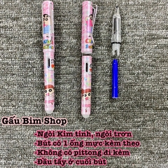 Bút máy (bút mực) ngòi Kim Tinh trơn dùng được cả mực lọ và ống mực tẩy