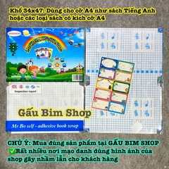 Bọc sách, bọc vở Decal chuyên dụng hàng cao cấp loại 1, dính bề mặt tốt, bám giấy