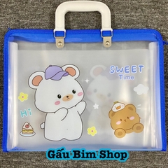 Cặp học thêm 7 ngăn và 12 ngăn nhựa cao cấp (Mẫu mã thay đổi liên tục)