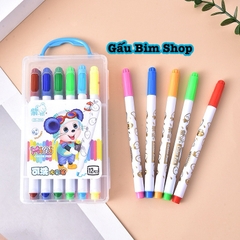 Bút dạ  12 màu, hộp nhựa cao cấp (hộp 12 bút có 12 màu khác nhau)