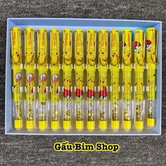Bút máy tẩy (bút mực tẩy) thân có Nhũ nước - ngòi Kim Tinh trơn dùng được cả mực lọ và ống mực tẩy (loại ống 3.4mm)