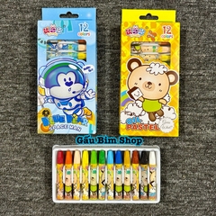 Bút sáp dầu 12 màu ( Hộp 12 bút - 12 màu khác nhau) - Mua càng nhiều giá càng rẻ