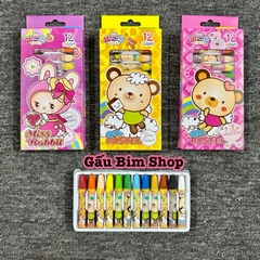 Bút sáp dầu 12 màu ( Hộp 12 bút - 12 màu khác nhau) - Mua càng nhiều giá càng rẻ