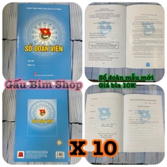 Combo 10 quyển Sổ Đoàn Viên - Có tem hàng chính hãng - Giá bìa 10k - 48 trang