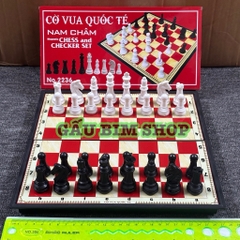 Cờ vua, cờ cá ngựa nam châm cao cấp - Thiết kế nhỏ gọn, dễ sử dụng