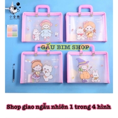 Cặp học thêm 7 ngăn và 12 ngăn nhựa cao cấp (Mẫu mã thay đổi liên tục)