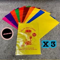 Giấy thủ công decal HH khổ A4 ( có 2 loại: loại không dính VÀ loại có dính - bóc ra là dán được)