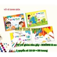 Vở vẽ mỹ thuật lò xo 40 trang khổ A4 (20x30cm)