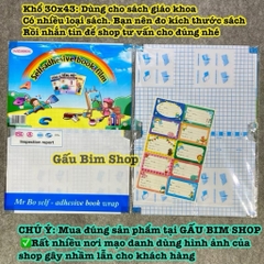 Bọc sách, bọc vở Decal chuyên dụng hàng cao cấp loại 1, dính bề mặt tốt, bám giấy