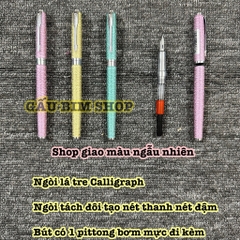 Bút Máy 005 Ouguwen - Hàng chính hãng - Ngòi Lá Tre Tách Đôi Calligraphy tạo Thanh Đậm Luyện Viết Chữ Đẹp