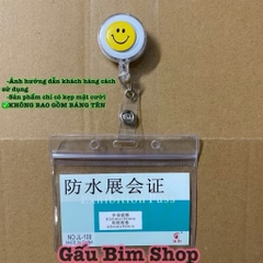 Kẹp bảng tên Mặt Cười (Củ rút mặt cười dùng để kẹp bảng tên, bảng phù hiệu)