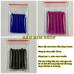 Lọ 30 ống mực bút máy hãng YIREN (tẩy xoá được) - Đầu ống 3.4mm - Màu mực chuẩn