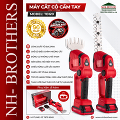 TB120-MÁY CẮT CỎ CẦM TAY 21V-270W